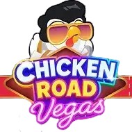 Chicken Road Vegas online game logo by InOut on fugucasino.eu