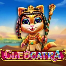 Cleocatra slot logo by Pragmatic Play at Fugu Casino