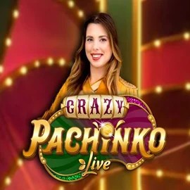 Crazy Pachinko online game logo by Evolution on fugucasino.eu