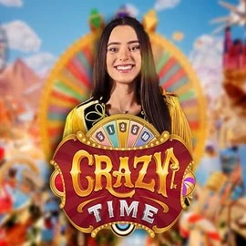 Crazy Time slot icon by Evolution, available at Fugu Casino