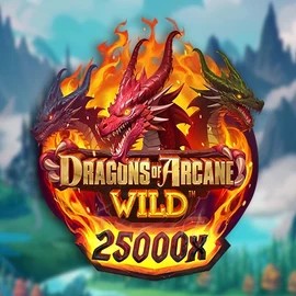 Dragons of Arcane Wild logo – Slots by Foxium at Fugu Casino