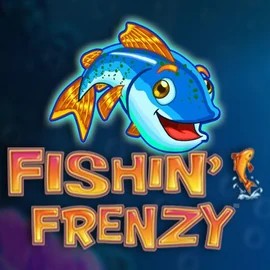 Fishin Frenzy slot logo by Blueprint Gaming at Fugu Casino