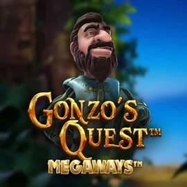 Slots logo of Gonzo's Quest Megaways from Red Tiger Gaming at Fugu Casino