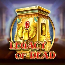 Official Slots logo: Legacy of Dead by Play'n GO at Fugu Casino