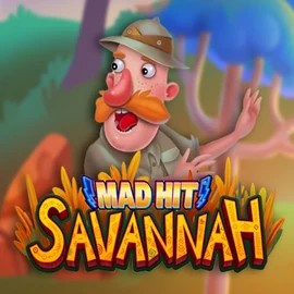 Mad Hit Savannah slot logo by RubyPlay at Fugu Casino