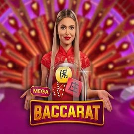 Mega Baccarat slot visual from Pragmatic Play available on fugucasino.eu
