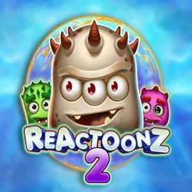 Reactoonz 2 casino game by Play'n GO – featured logo at Fugu Casino
