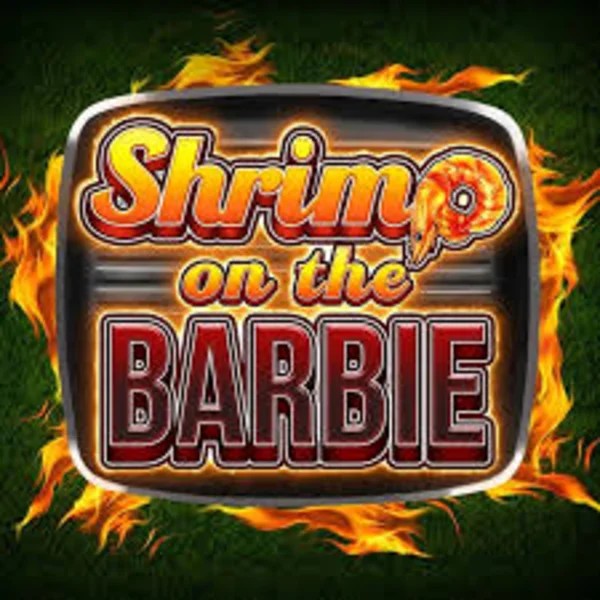 Shrimp on the Barbie slot logo by Greentube at Fugu Casino