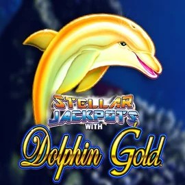 Dolphin Gold with Stellar Jackpots logo – Jackpots by Lightning Box Game at Fugu Casino