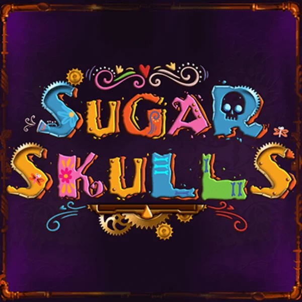Sugar Skulls logo by Booming Games Fugu Casino