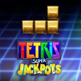 Jackpots logo of Tetris Super Jackpots from WMS at Fugu Casino