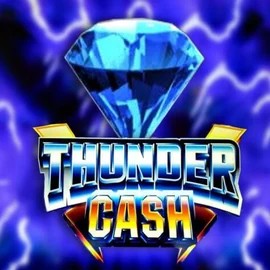 Thunder Cash logo by Novomatic at Fugu Casino